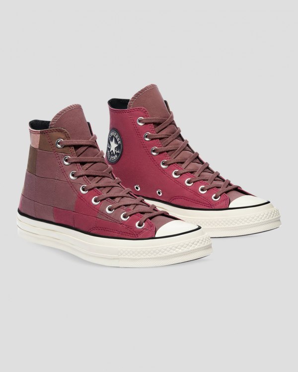 Converse Chuck 70 Natural Dye Bordeaux Sko Danmark - Converse Høje Sneakers Herre - 19864MGNC